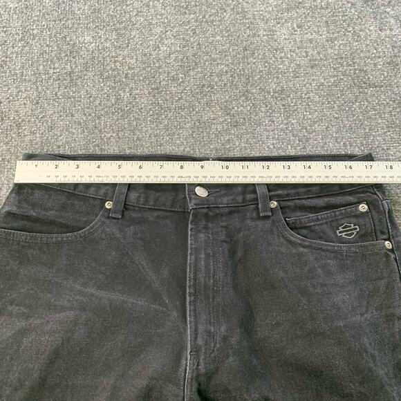 Harley-Davidson Motorcycles Jeans Mens 34x34 Black Denim Relaxed Fit *READ DESC* - Picture 16 of 16